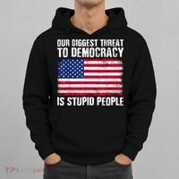 Our Biggest Threat To Democracy Is Stupid People Election Hoodie thumb 0