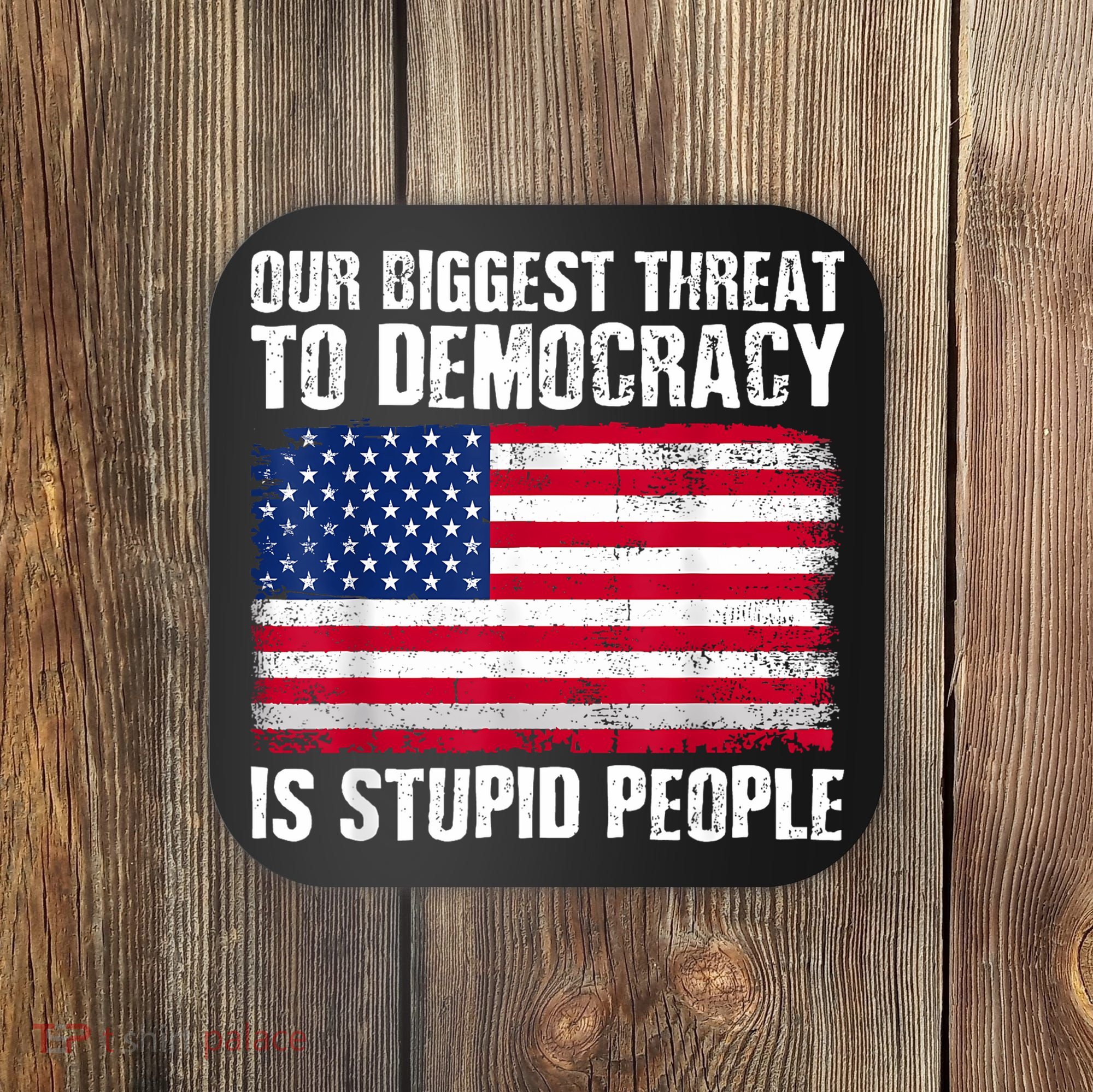 Our Biggest Threat To Democracy Is Stupid People Election Coaster