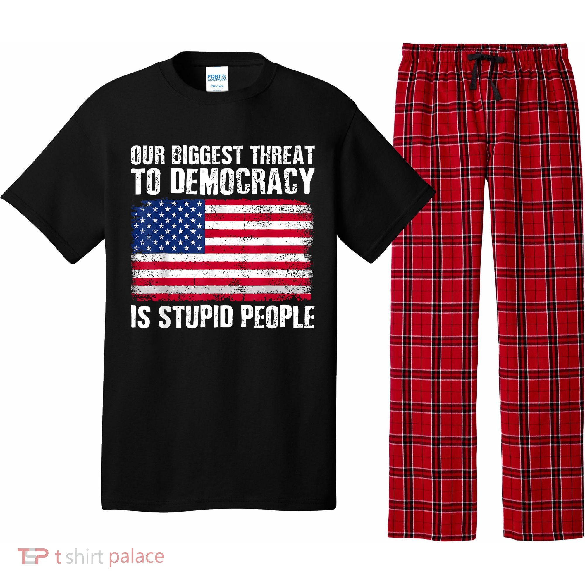 Our Biggest Threat To Democracy Is Stupid People Election Pajama Set