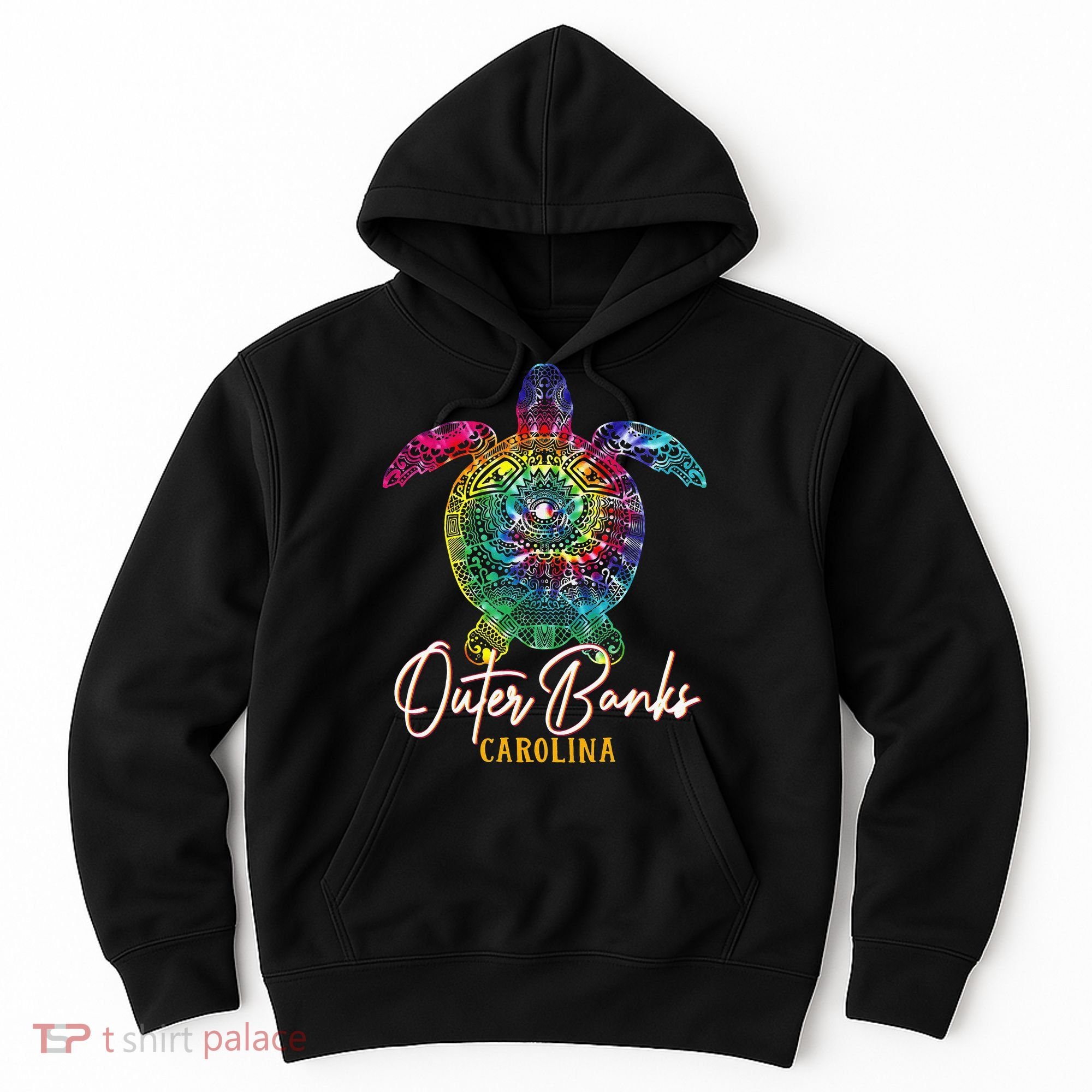 Outer Banks Tie Dye Sea Turtle Carolina Family Vacation Hoodie