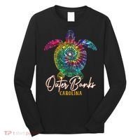 Outer Banks Tie Dye Sea Turtle Carolina Family Vacation Long Sleeve Shirt thumb 0