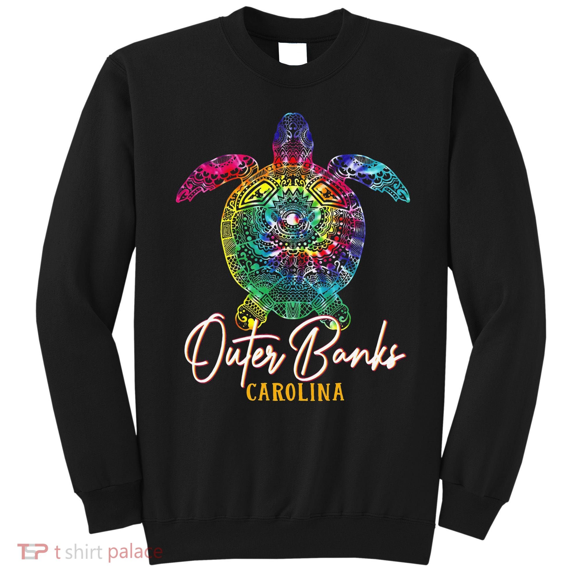 Outer Banks Tie Dye Sea Turtle Carolina Family Vacation Sweatshirt