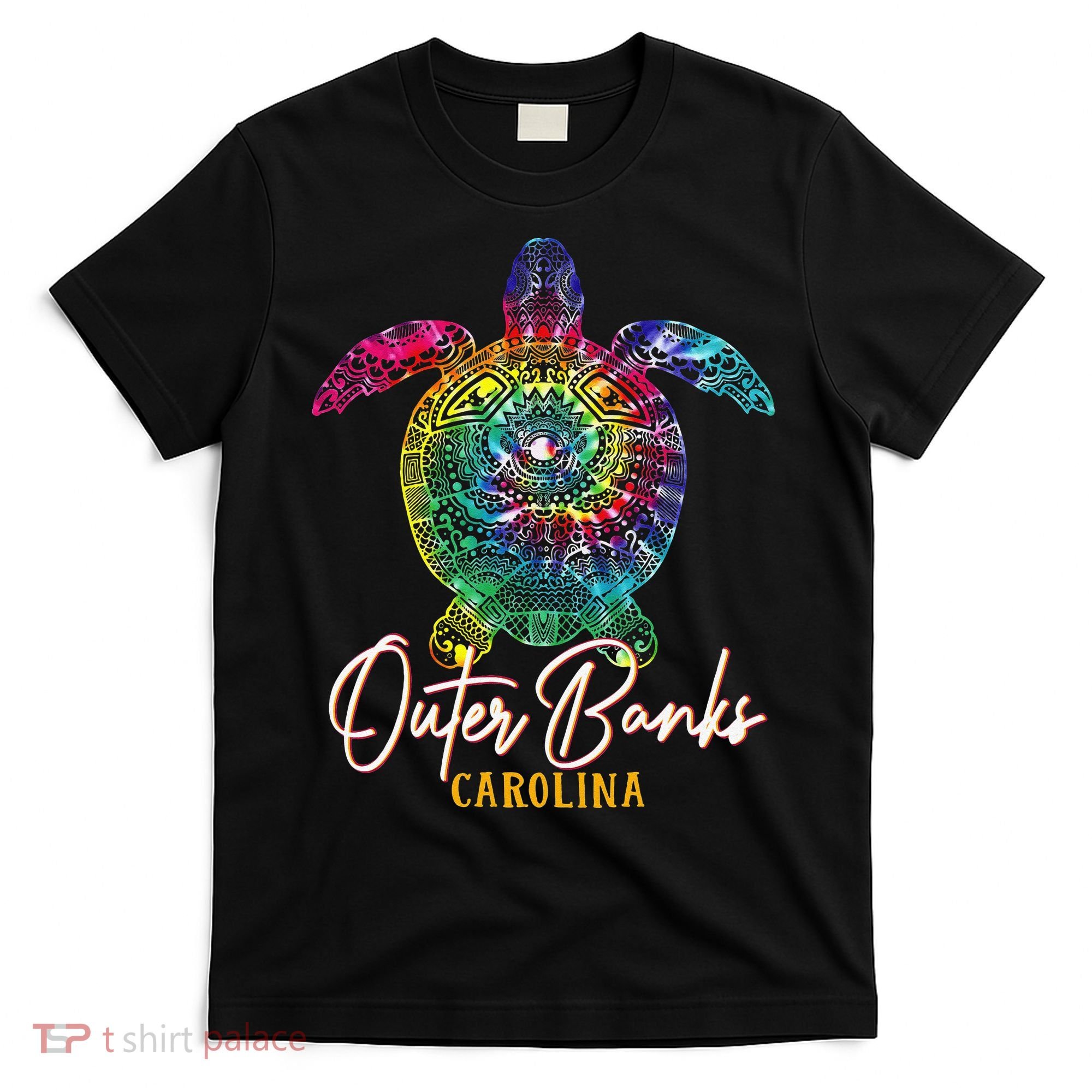 Outer Banks Tie Dye Sea Turtle Carolina Family Vacation T-Shirt