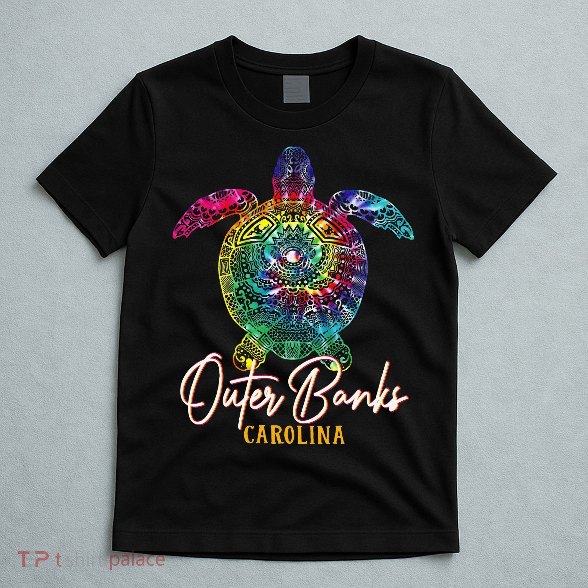 Outer Banks Tie Dye Sea Turtle Carolina Family Vacation T-Shirt