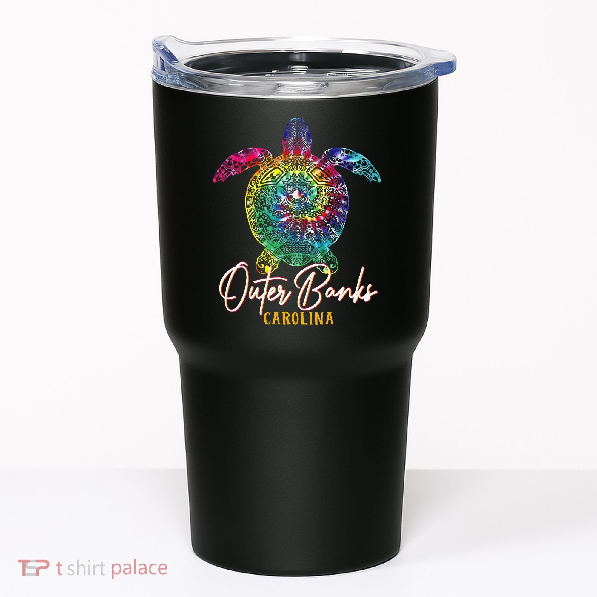 Outer Banks Tie Dye Sea Turtle Carolina Family Vacation Tumbler