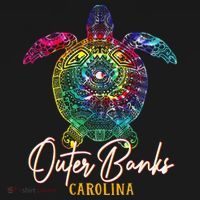 Outer Banks Tie Dye Sea Turtle Carolina Family Vacation Mousepad thumb 1