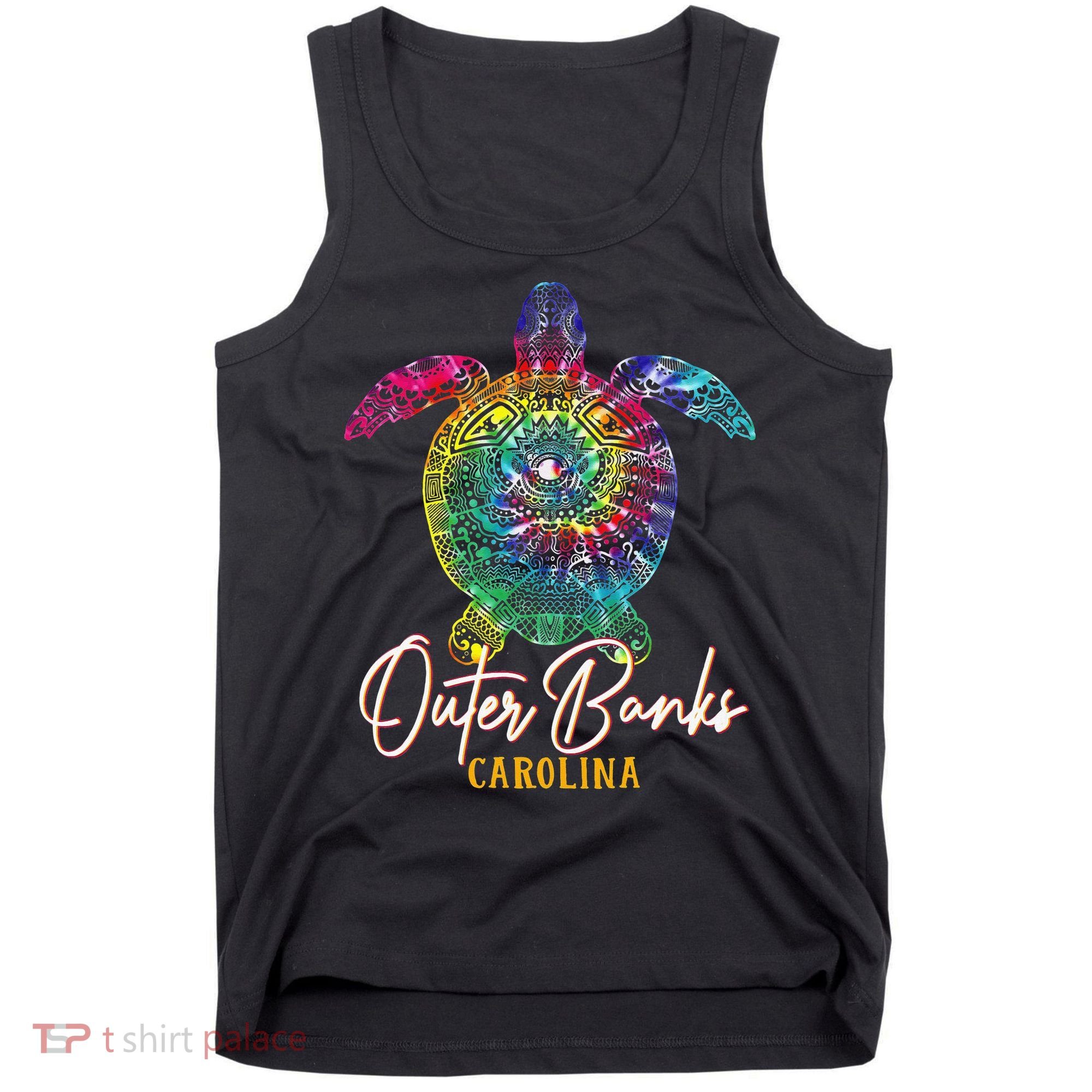 Outer Banks Tie Dye Sea Turtle Carolina Family Vacation Tank Top