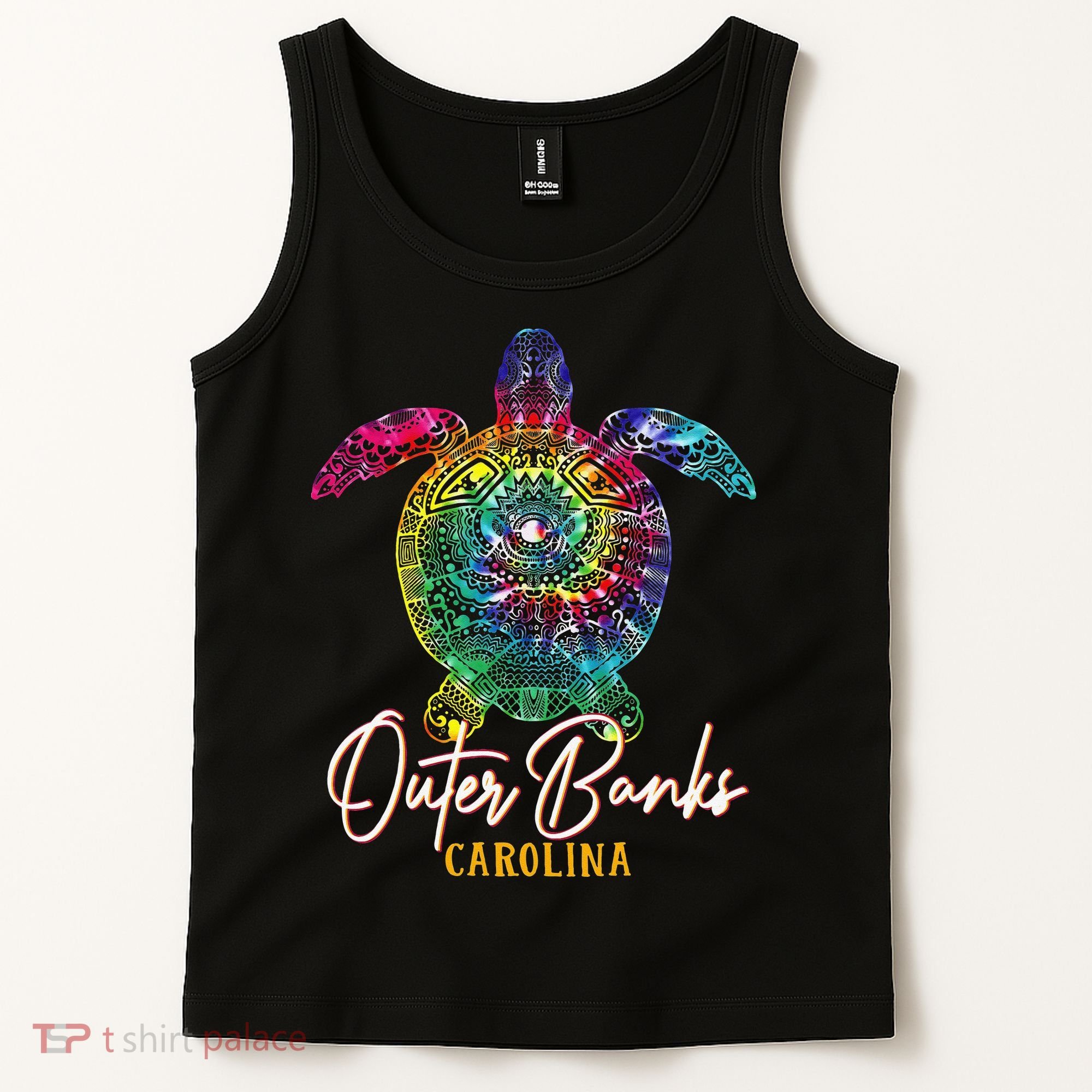Outer Banks Tie Dye Sea Turtle Carolina Family Vacation Tank Top