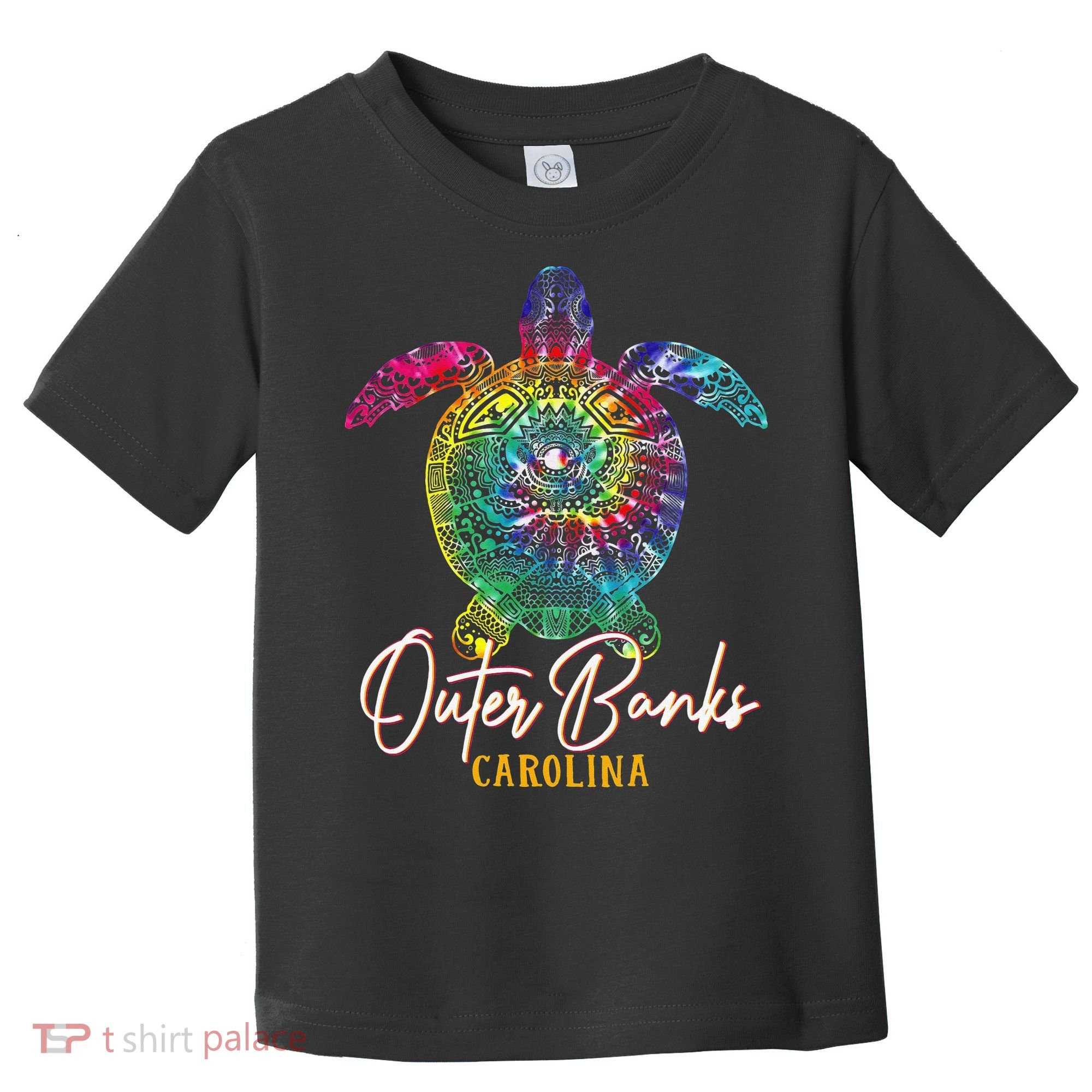 Outer Banks Tie Dye Sea Turtle Carolina Family Vacation Toddler T-Shirt