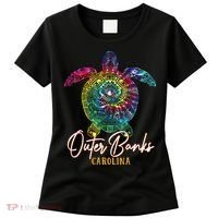 Outer Banks Tie Dye Sea Turtle Carolina Family Vacation Women's T-Shirt thumb 0