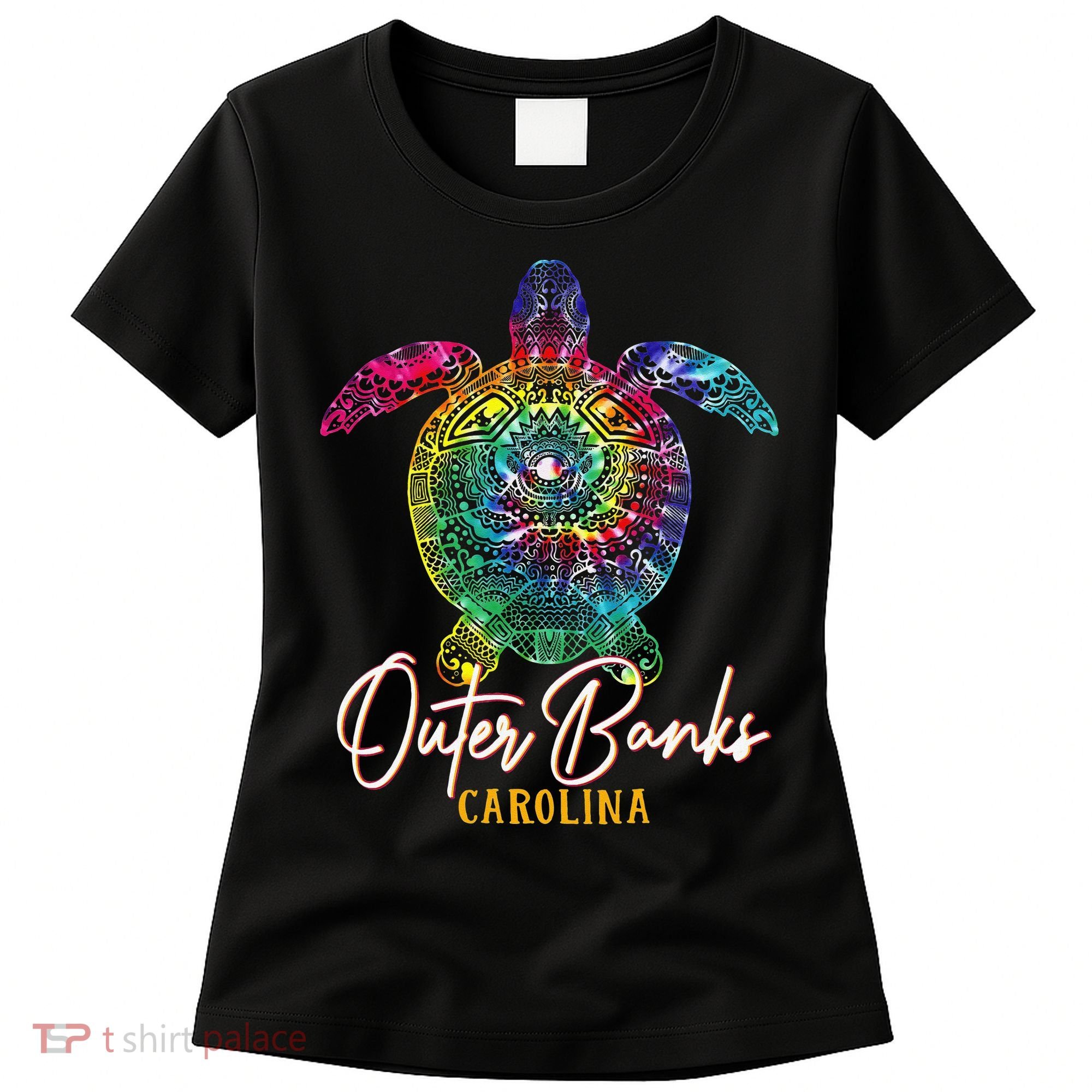 Outer Banks Tie Dye Sea Turtle Carolina Family Vacation Women's T-Shirt