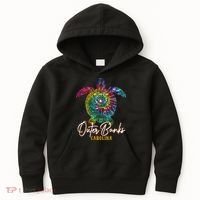 Outer Banks Tie Dye Sea Turtle Carolina Family Vacation Kids Hoodie thumb 0