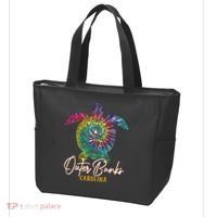 Outer Banks Tie Dye Sea Turtle Carolina Family Vacation Tote Bag thumb 3