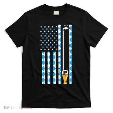 Oktoberfest Bavarian Us Flag German Costume T-Shirt
