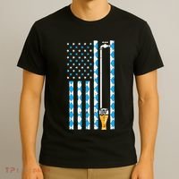 Oktoberfest Bavarian Us Flag German Costume T-Shirt thumb 3