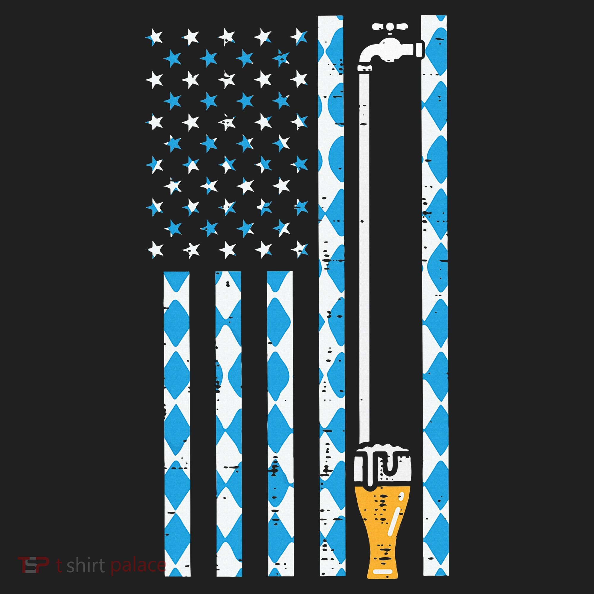Oktoberfest Bavarian Us Flag German Costume Hat