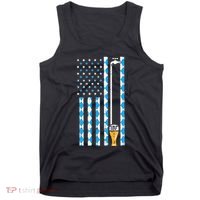 Oktoberfest Bavarian Us Flag German Costume Tank Top thumb 0