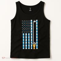 Oktoberfest Bavarian Us Flag German Costume Tank Top thumb 2