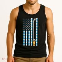 Oktoberfest Bavarian Us Flag German Costume Tank Top thumb 3