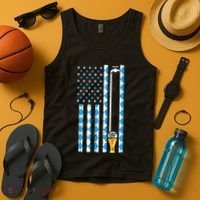 Oktoberfest Bavarian Us Flag German Costume Tank Top thumb 4