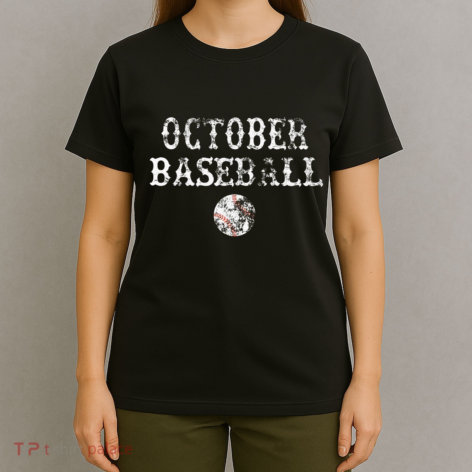October Baseball Vintage Playoff T-Shirt