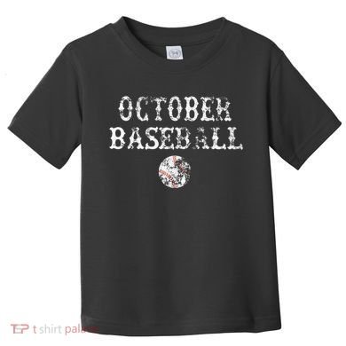 October Baseball Vintage Playoff Toddler T-Shirt