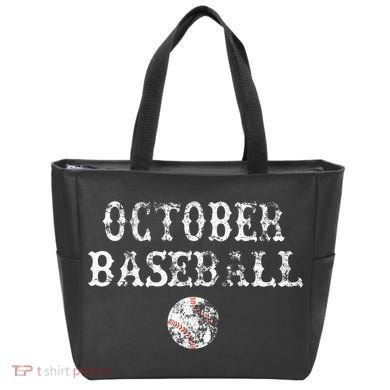 October Baseball Vintage Playoff Tote Bag