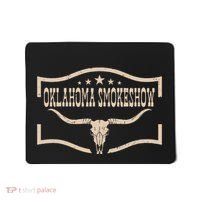 Oklahoma Bullskull With Feathers And Dreamcatcher Smokeshow Mousepad thumb 0