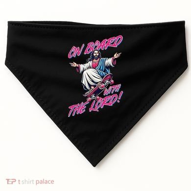 On Board With The Lord Jesus USA-Made Doggie Bandana