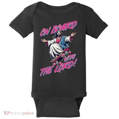On Board With The Lord Jesus Baby Bodysuit