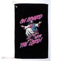 On Board With The Lord Jesus Golf Towel thumb 0