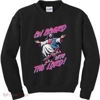 On Board With The Lord Jesus Kids Sweatshirt thumb 0