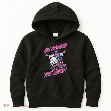 On Board With The Lord Jesus Kids Hoodie