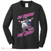 On Board With The Lord Jesus Kids Long Sleeve Shirt thumb 0