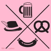Oktoberfest Beer Wurst Pretzel Funny German Souvenir Gift Coaster thumb 2
