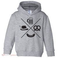Oktoberfest Beer Wurst Pretzel Funny German Souvenir Gift Toddler Hoodie thumb 0