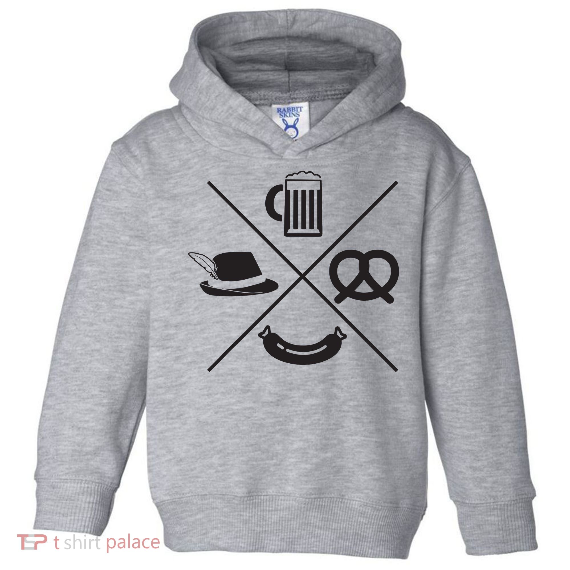 Oktoberfest Beer Wurst Pretzel Funny German Souvenir Gift Toddler Hoodie