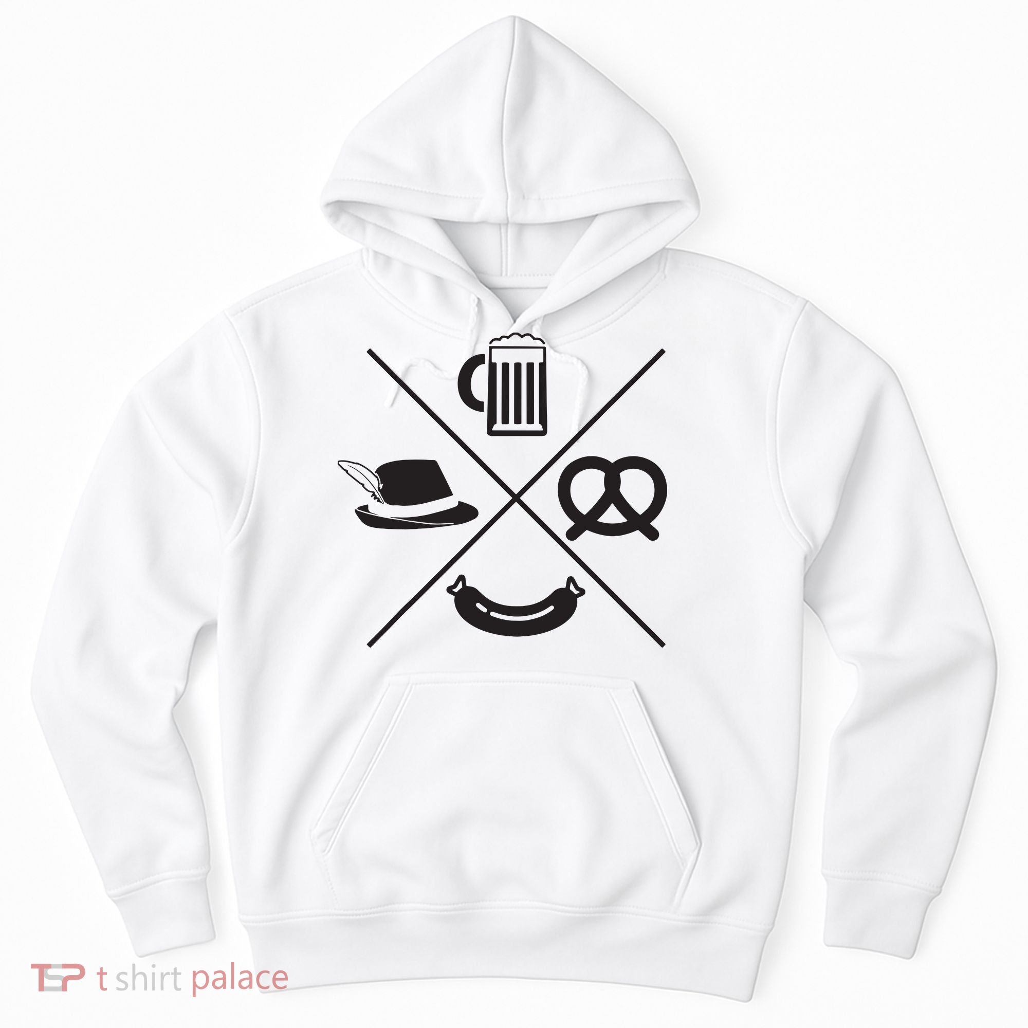 Oktoberfest Beer Wurst Pretzel Funny German Souvenir Gift Hoodie