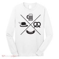 Oktoberfest Beer Wurst Pretzel Funny German Souvenir Gift Long Sleeve Shirt thumb 0