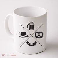 Oktoberfest Beer Wurst Pretzel Funny German Souvenir Gift Coffee Mug thumb 0