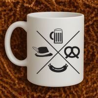 Oktoberfest Beer Wurst Pretzel Funny German Souvenir Gift Coffee Mug thumb 2