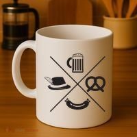 Oktoberfest Beer Wurst Pretzel Funny German Souvenir Gift Coffee Mug thumb 4
