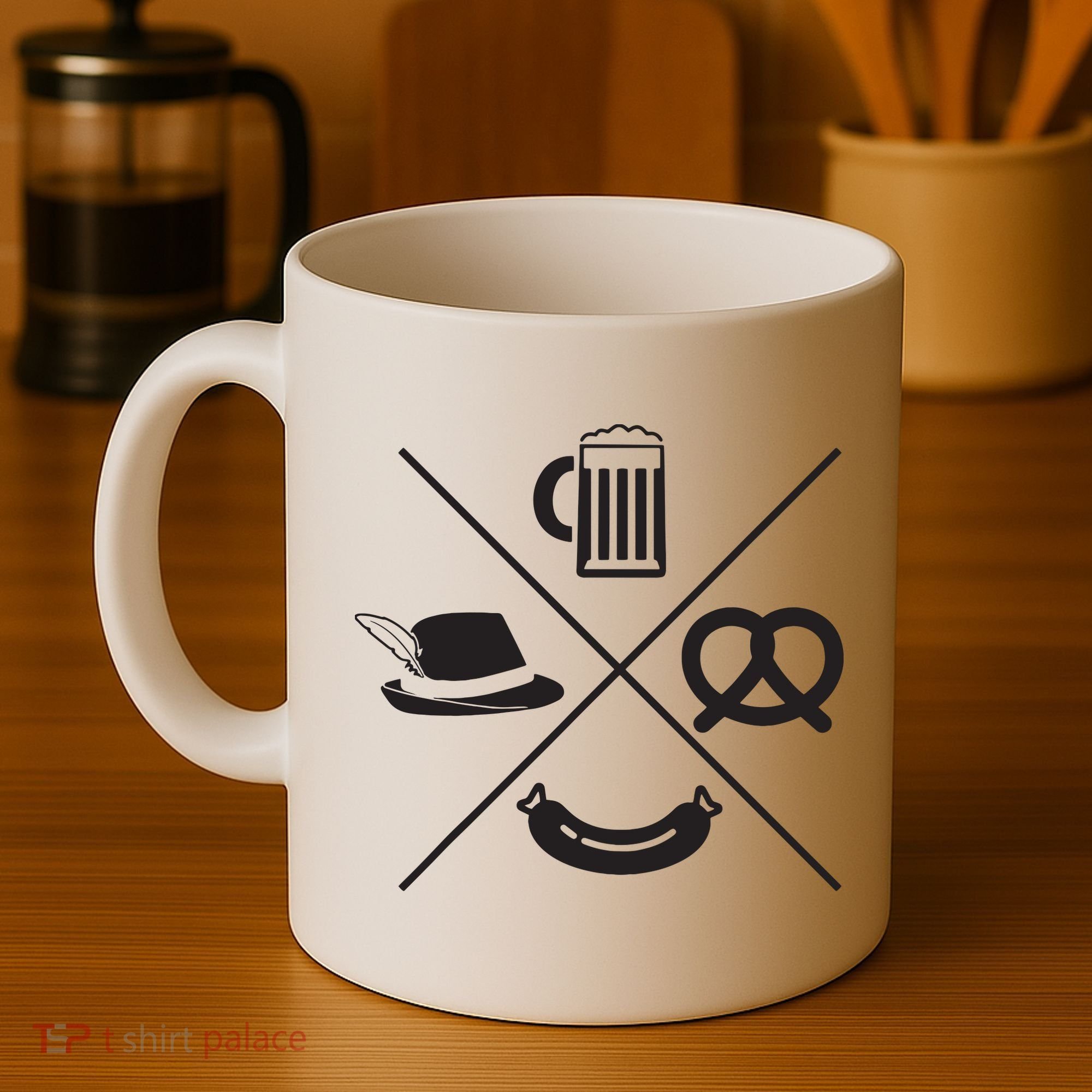 Oktoberfest Beer Wurst Pretzel Funny German Souvenir Gift Coffee Mug