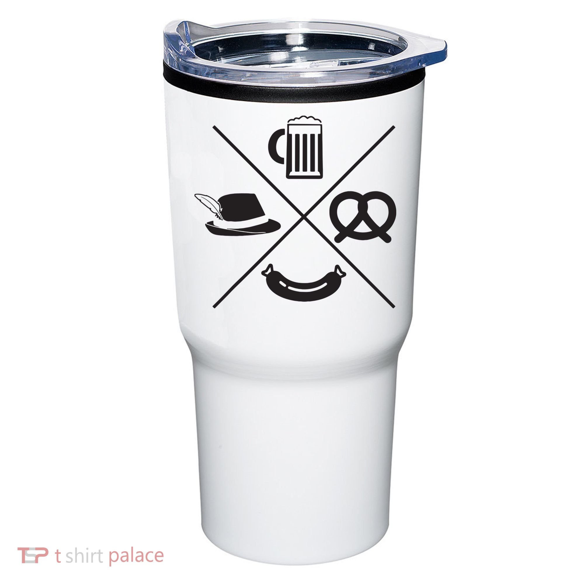 Oktoberfest Beer Wurst Pretzel Funny German Souvenir Gift Tumbler
