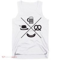 Oktoberfest Beer Wurst Pretzel Funny German Souvenir Gift Tank Top thumb 0