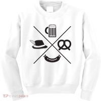 Oktoberfest Beer Wurst Pretzel Funny German Souvenir Gift Kids Sweatshirt thumb 0