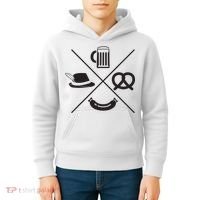 Oktoberfest Beer Wurst Pretzel Funny German Souvenir Gift Kids Hoodie thumb 4