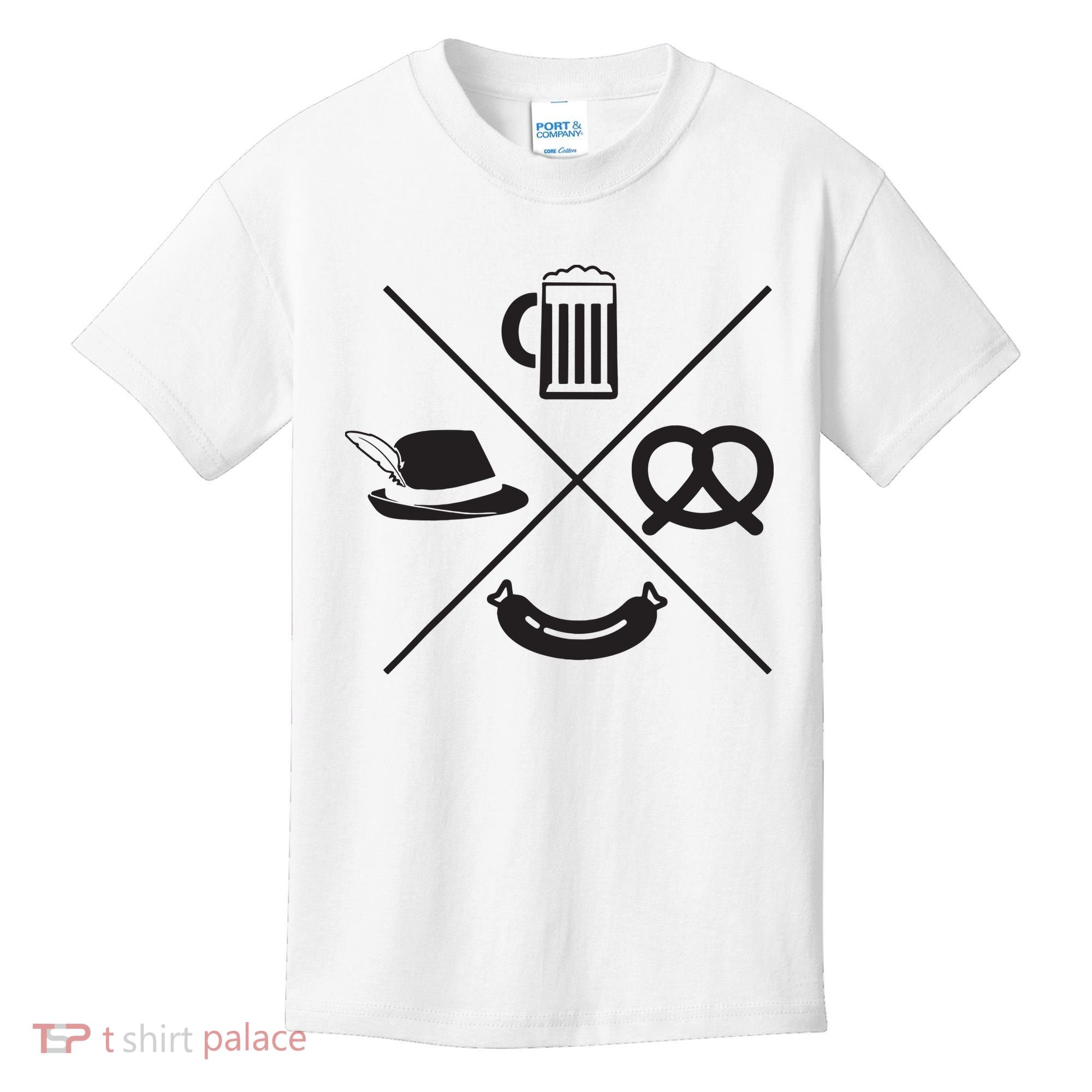 Oktoberfest Beer Wurst Pretzel Funny German Souvenir Gift Kids T-Shirt