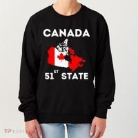 O Canada 51st State Funny Trump Canada Meme Women's Sweatshirt thumb 0