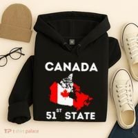 O Canada 51st State Funny Trump Canada Meme Hoodie thumb 4